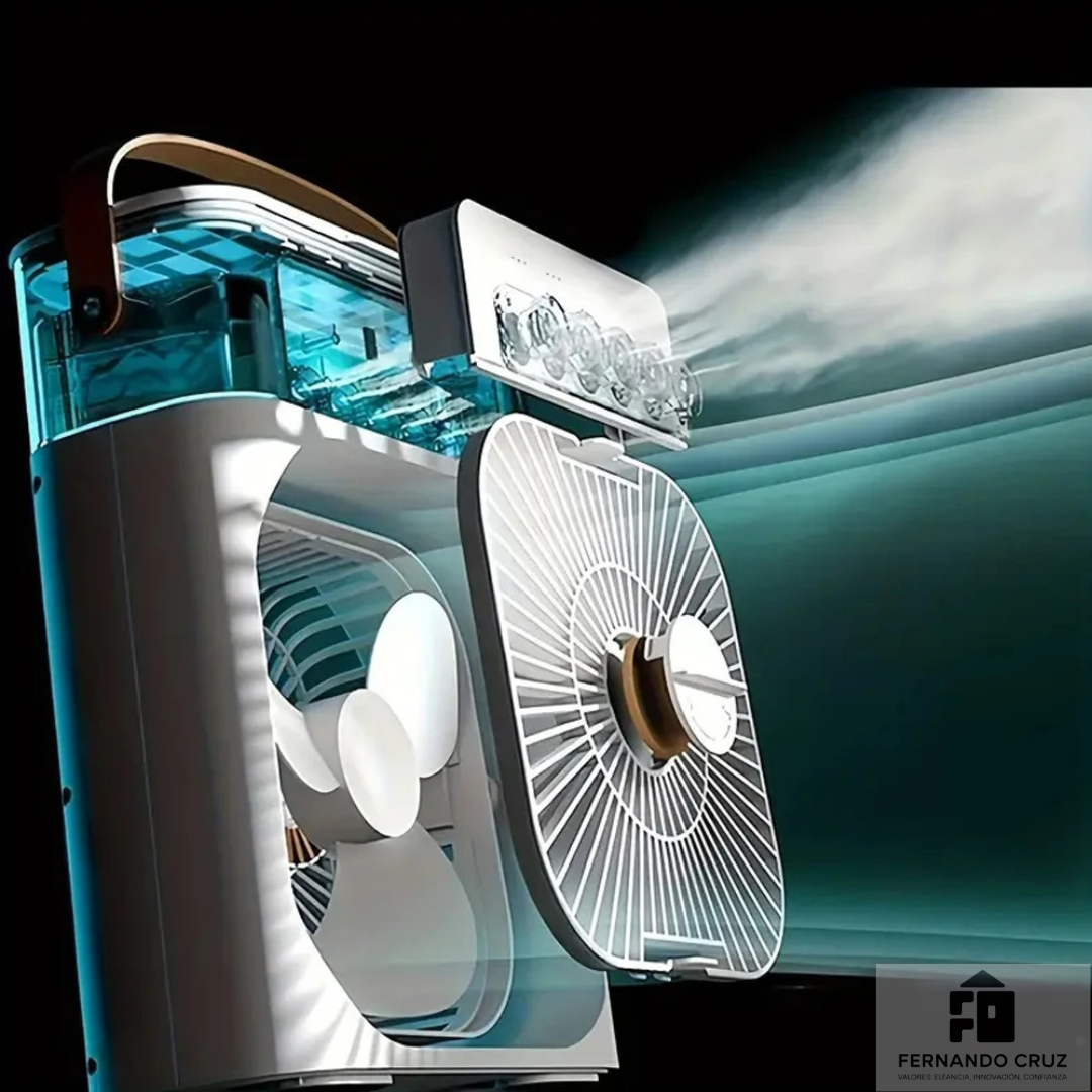Ventilador Humidificador Portátil 3 en 1