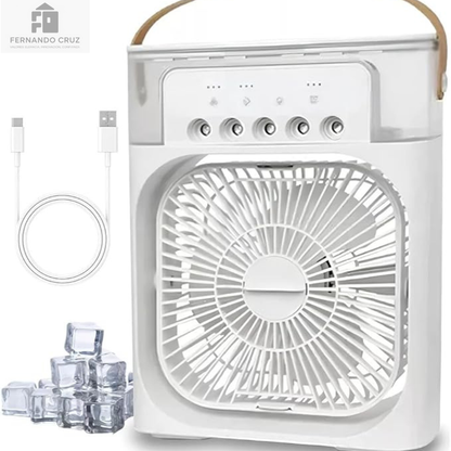 Ventilador Humidificador Portátil 3 en 1