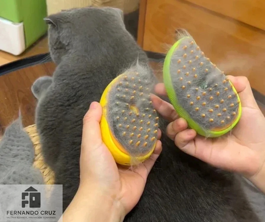 Cepillo vaporizador 3 en 1 para mascotas